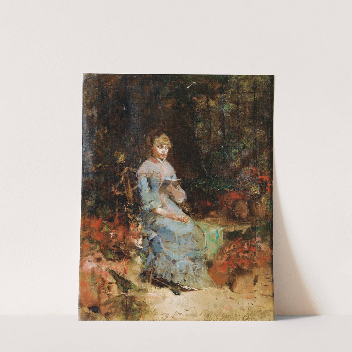 Young Woman Reading by Walter Gay