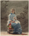 Young Woman Sewing