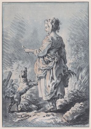 Young Woman with a Dog (1775)