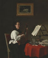Young Woman with a Mandolin, Portrait of Louison Köhler (c. 1873–1874)
