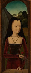 Young Woman with a Pink