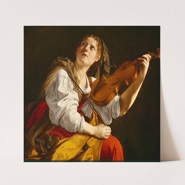 Young Woman With A Violin (Saint Cecilia) (ca. 1612) by Orazio Gentileschi
