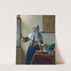 Young Woman with a Water Pitcher by Johannes Vermeer