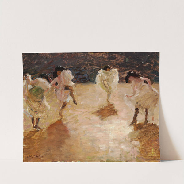 Young women dancing the cancan, Paris by Julius Paulsen