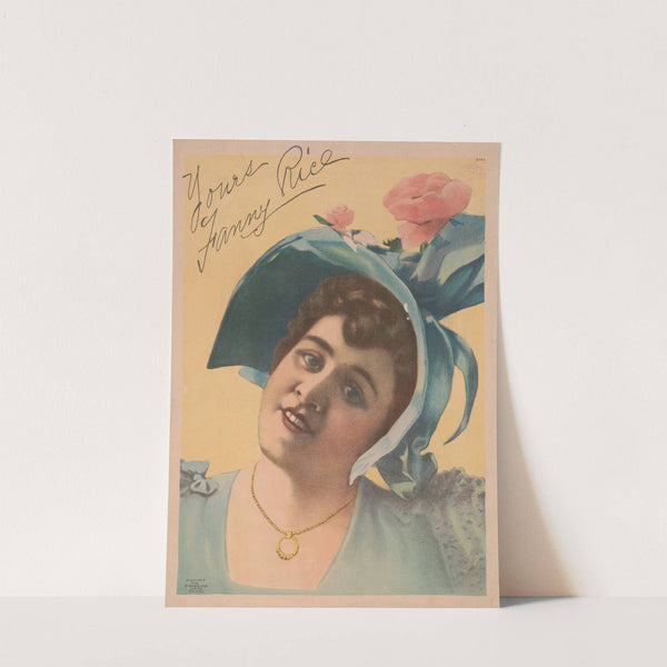 Yours, Fanny Rice (1895) by Strobridge & Co. Lith.