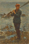 Youth with an oar
