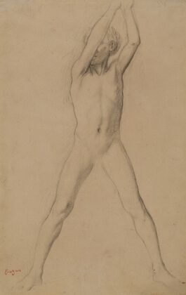 Youth with Arms Upraised