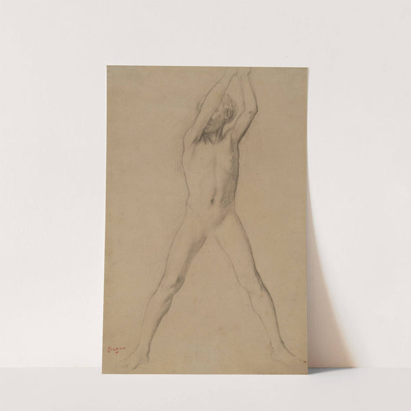 Youth with Arms Upraised (1859–60) by Edgar Degas