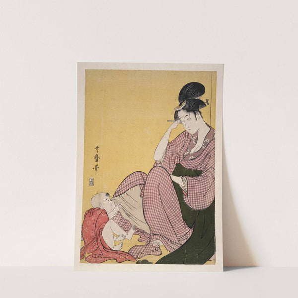 Yubi-sashi – Child pointing (1793-1804) by Kitagawa Utamaro