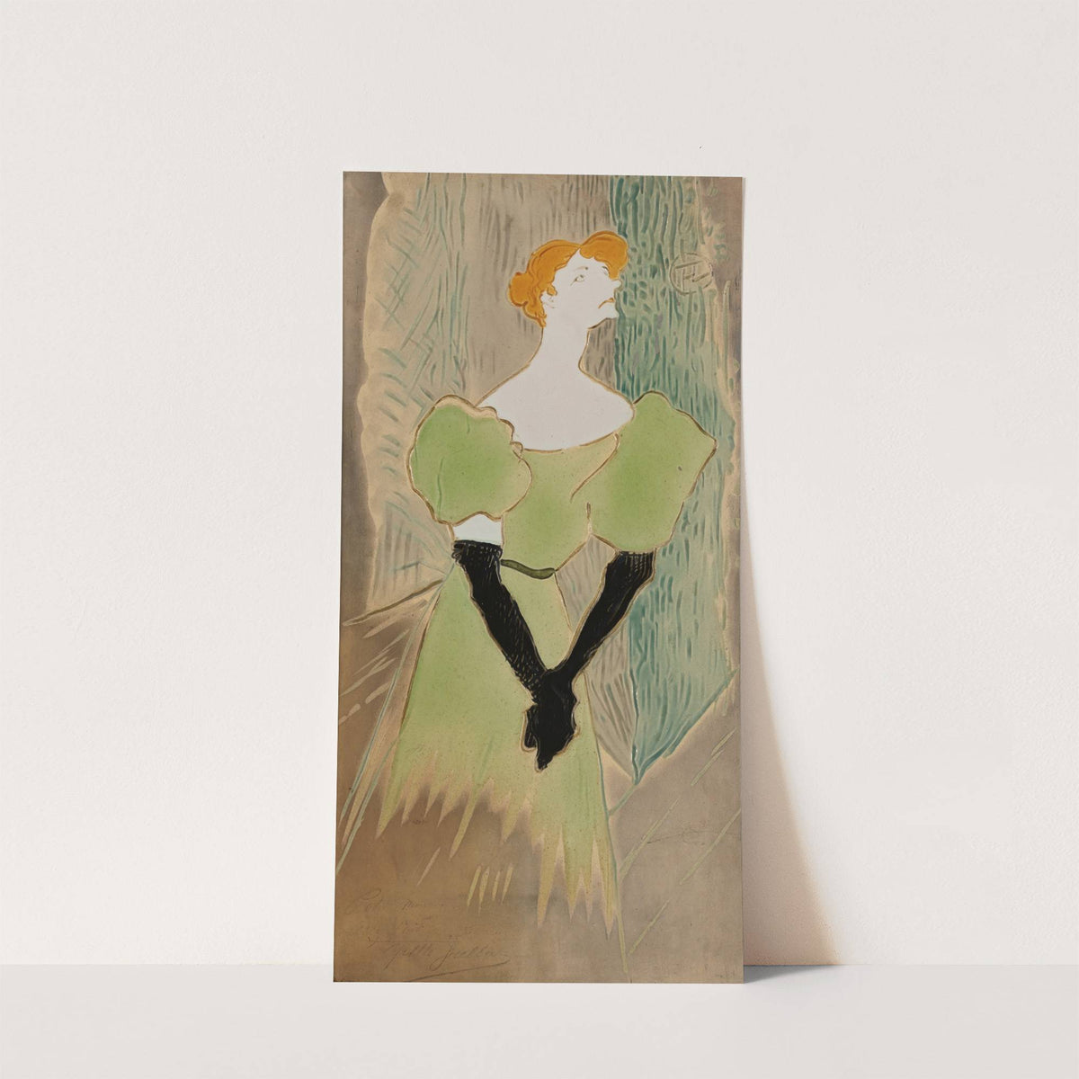 Yvette Guilbert by Henri de Toulouse-Lautrec