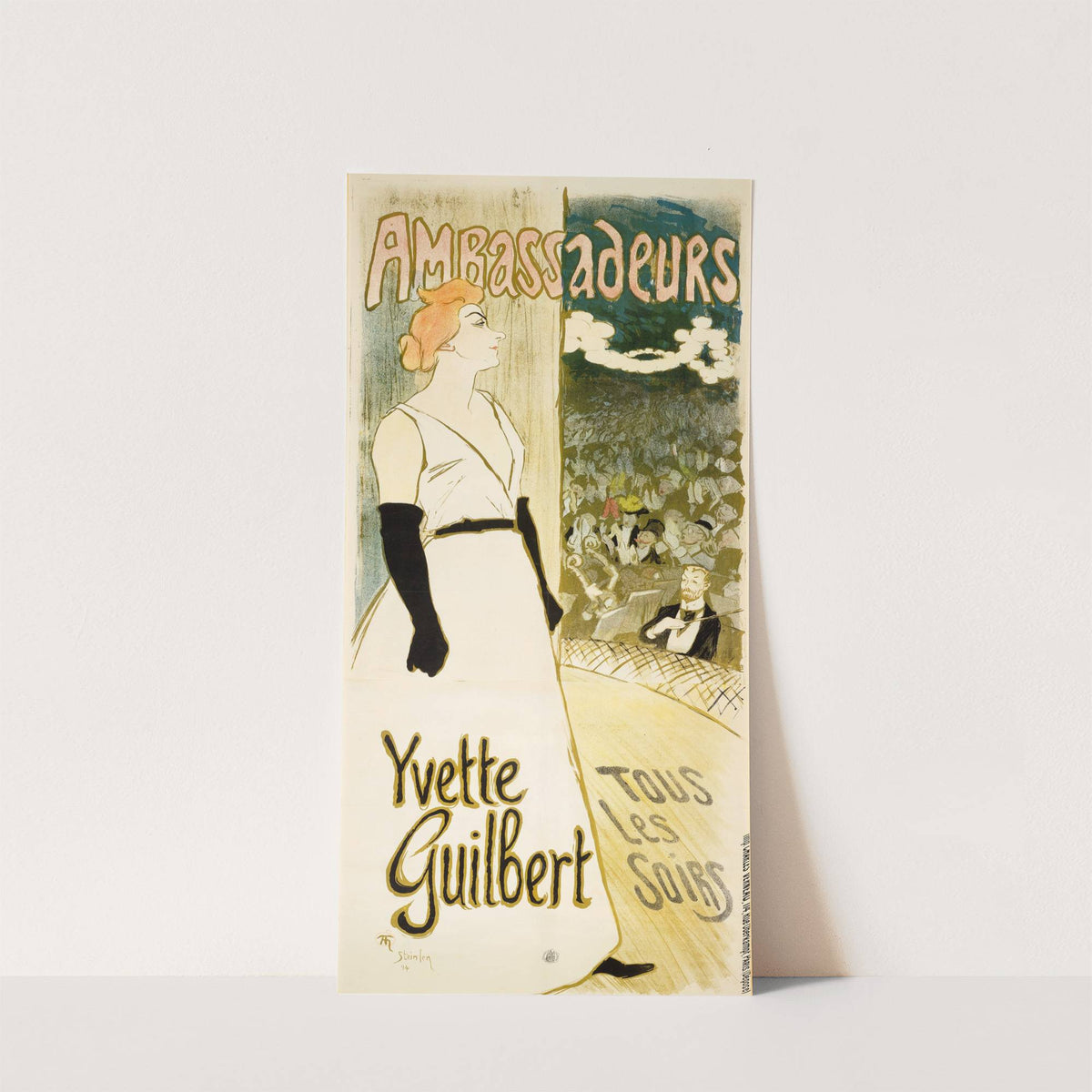 Yvette Guilbert by Théophile Alexandre Steinlen