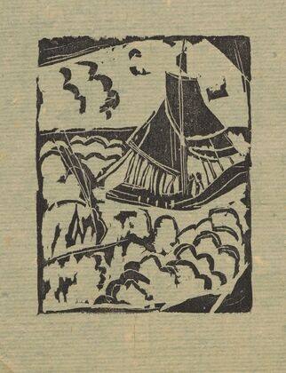 Żaglowiec na morzu (1914)