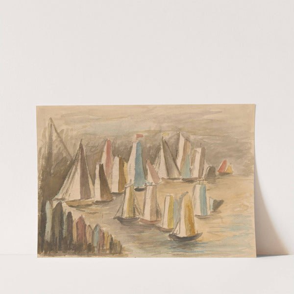 Żaglówki (1929) by Tadeusz Makowski