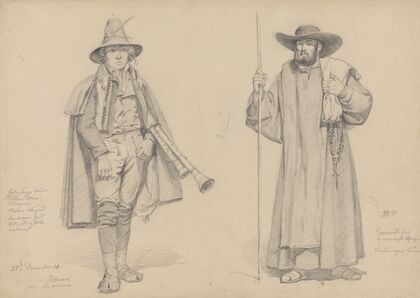 Zampogna-spiller og eremitt (1841)