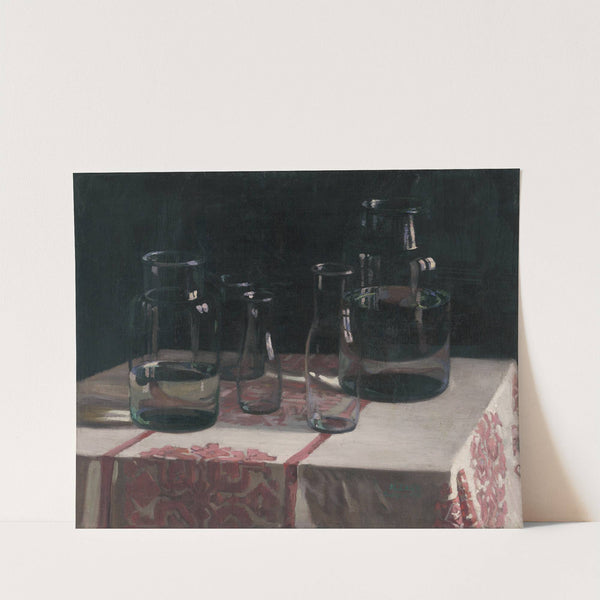Zátišie s fľaškami by Emil Alexay-Olexák