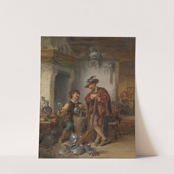Zechende Soldaten by Eduard Ender