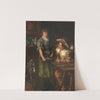 Zechender Landsknecht mit Serviermädchen by Wilhelm Trübner