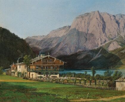 Zedlitz Villa at Lake Altaussee with a view of Trisselwand