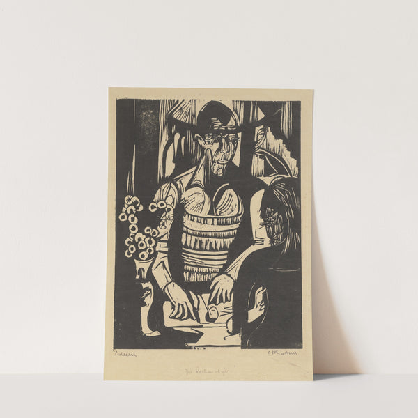 Zeichnender Maler (Selbstportrait) (1928) by Ernst Ludwig Kirchner