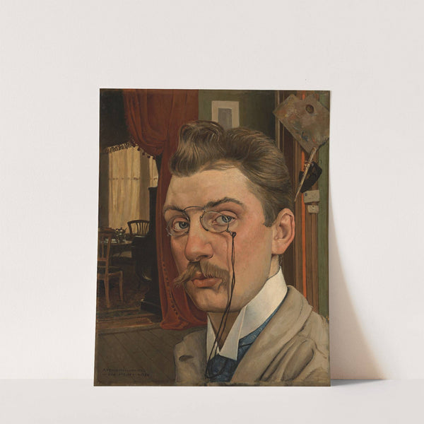 Zelfportret in het atelier by Anton Molkenboer