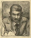 Zelfportret, tekenend
