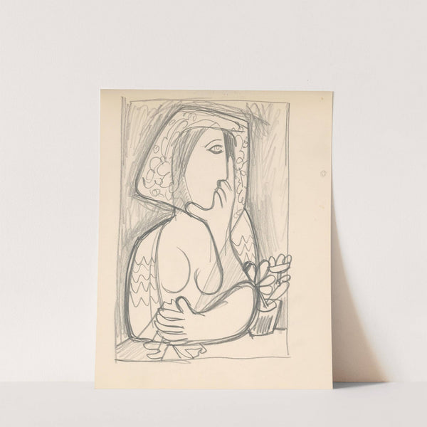 Žena s kvetináčom by Mikuláš Galanda