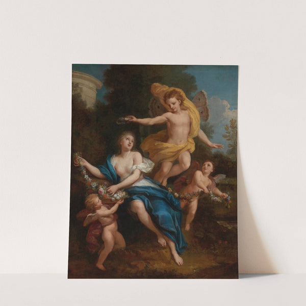 Zephyr Crowning Flora by Louis de Boullogne the Younger