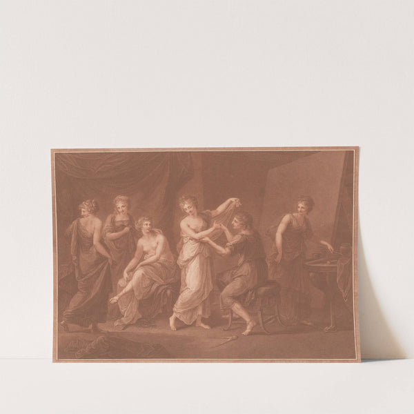 Zeuxis Composing the Picture of Juno (1785) by Angelica Kauffmann