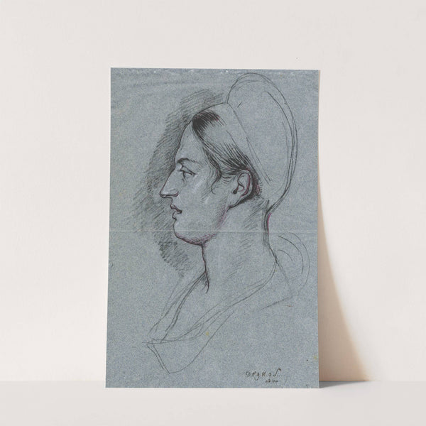 Zgn. Mietje Brinkman: borstbeeld en profil naar links by David Humbert de Superville