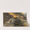 Ziehende Schafherde bei Lana in Südtirol (1875) by Christian Mali  