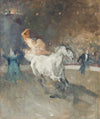 Zirkusreiterin in der Manege