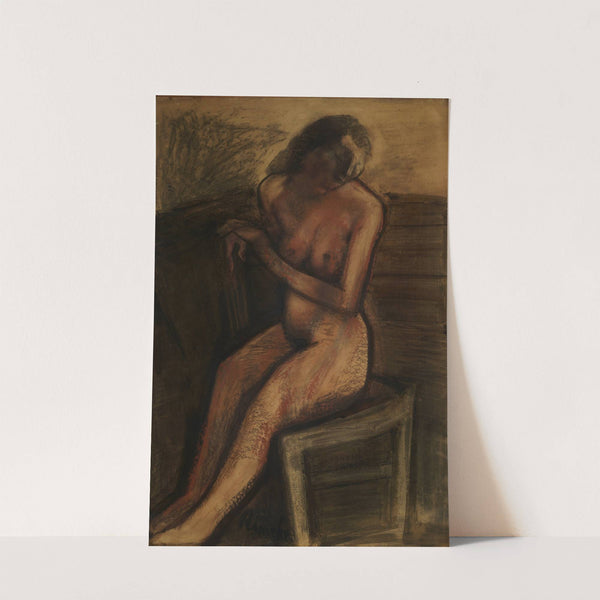 Zittend naakt (1946) by Constant Permeke