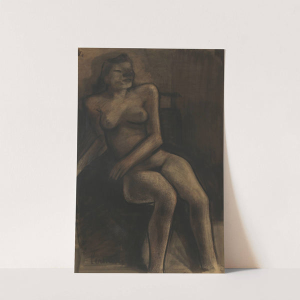 Zittend naakt getiteld ‘Zulma’ (1946) by Constant Permeke