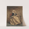 Zittende vrouw naast een kleine tafel by Jan Weissenbruch