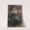 Zittende vrouw, waarschijnlijk Michal by Jozef Israëls