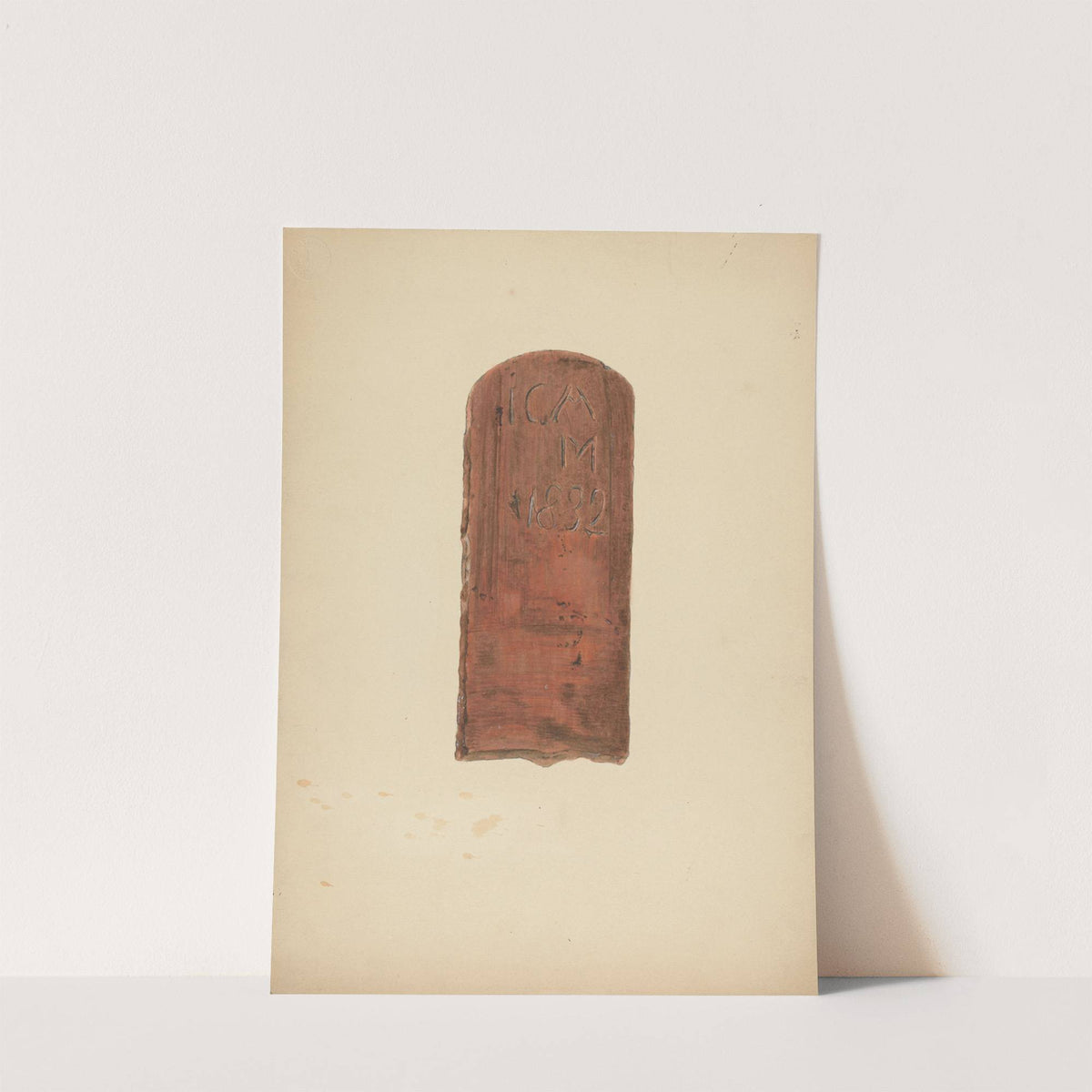 Zoar Pottery Roof Tile by Ralph Russell