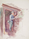 Żołnierz Legionu Ukraińskich Strzelców Siczowych (1914-1920) w okopie
