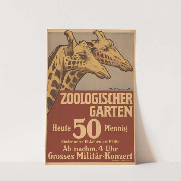 Zoologischer Garten. Heute grosses Militär-Konzert (1910) by Paul Neumann
