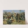 Zuckerrohrmarkt Markt in Oberägypten by Leopold Carl Müller