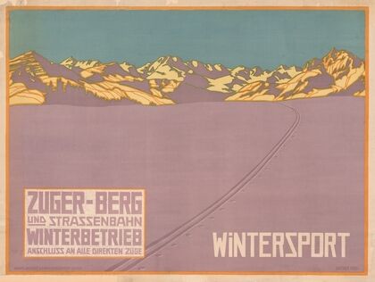 Zuger-Berg und Strassenbahn, Wintersport