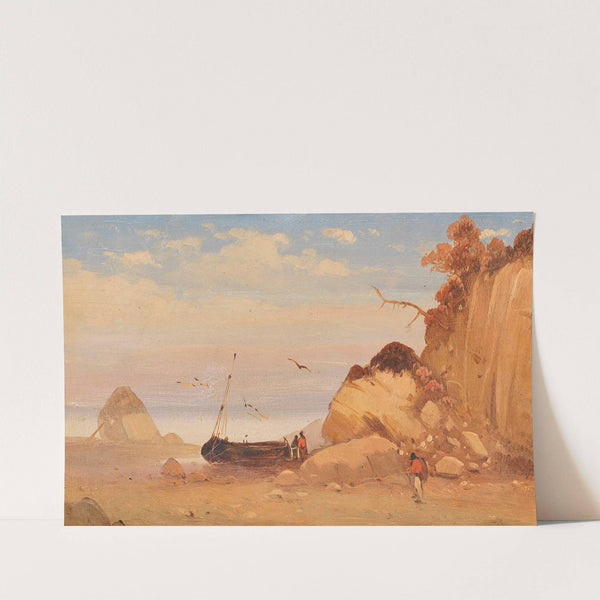 Zugeschrieben - Fischer am Ostseestrand by Carl Blechen
