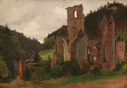Zugeschrieben – Klosterruine Allerheiligen bei Oppenau im Lierbachtal (Schwarzwald) (1840)