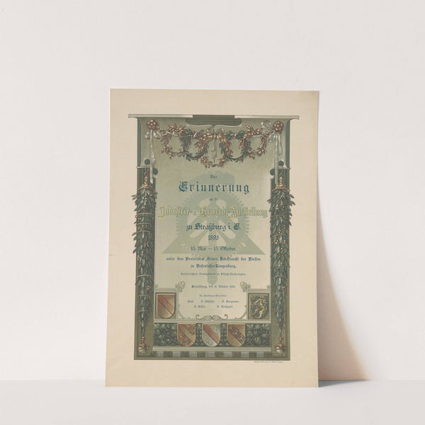 Zur Erinnerung an die Industrie und Gewerbe-Ausstellung zu Strassburg i. E. 1895 (1895) by G. Fischbach
