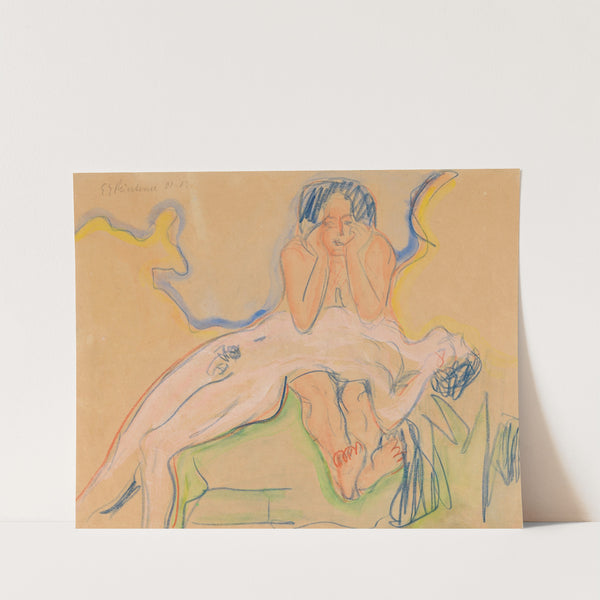 Zwei Akte (1908) by Ernst Ludwig Kirchner