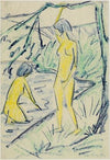 Zwei badende Mädchen