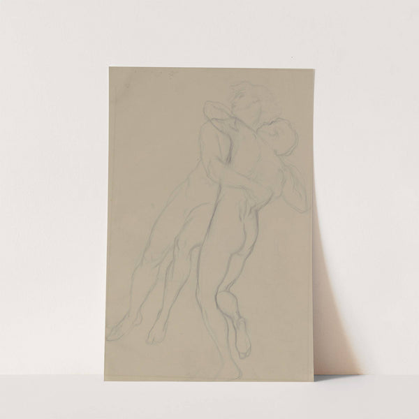Zwei der Richard III. heimsuchenden Geister als Aktfiguren by Victor Müller