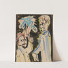 Zwei Halbfiguren (Two half-figures) (1916) by Ernst Ludwig Kirchner