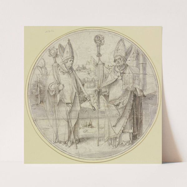 Zwei heilige Bischöfe (Die Heiligen Kilian und Wolfgang von Regensburg) (ca. 1510 – 1515) by Hans von Kulmbach