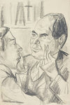 Zwei Männer im Gespräch (rechts Curt Glaser) (1920-1925)