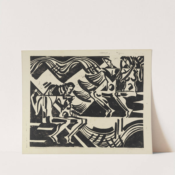 Zwei Paare in der Natur, Blatt II by August Babberger